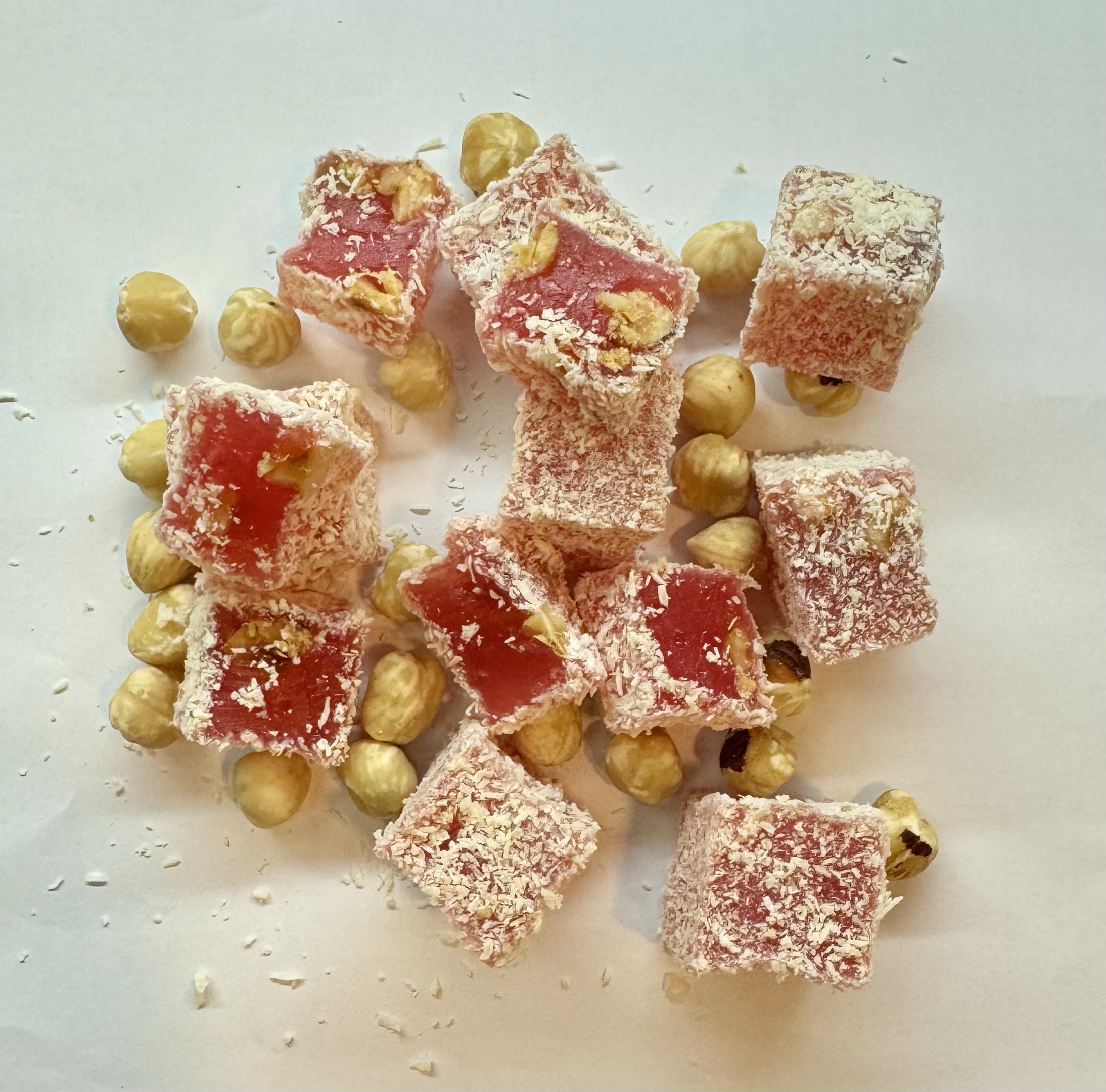 Lokum Delicias Turcas de fresa con Avellanas