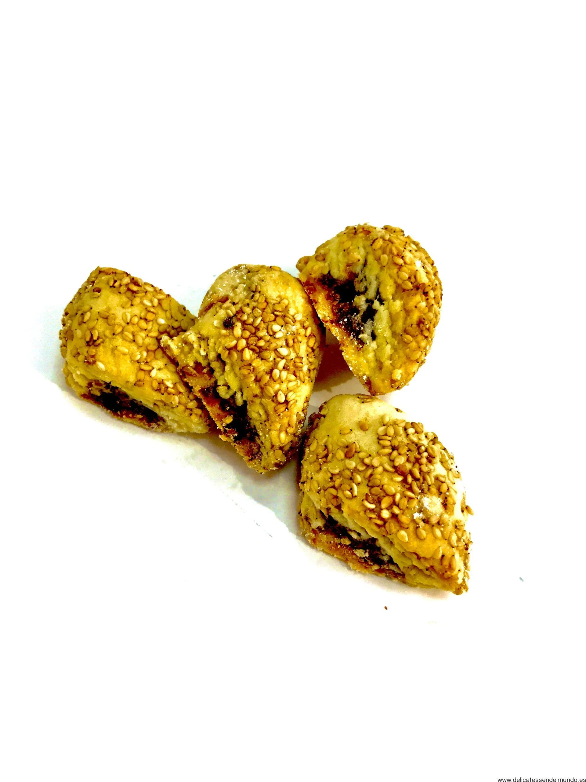 Pastas de Té de Dátiles y Sésamo | Dulces Artesanales Gourmet Pastas de Té de Dátiles y Sésamo