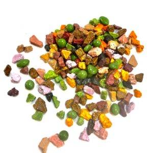 Piedras con chocolate