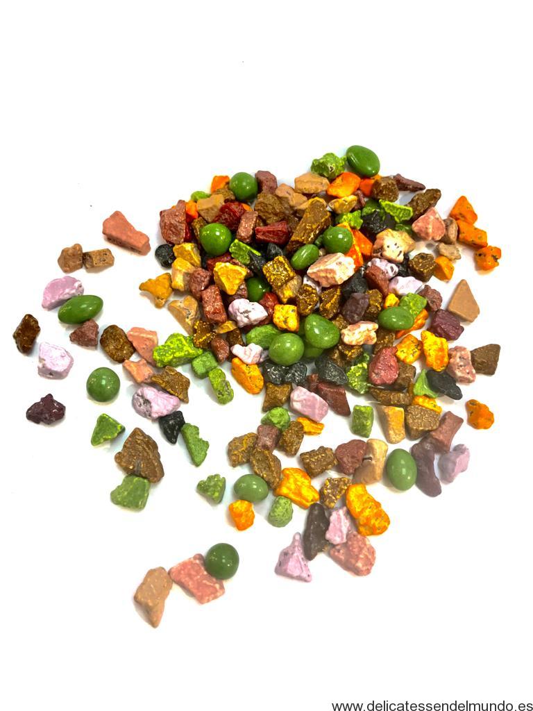 Piedras con chocolate