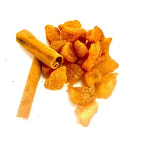 Manzana deshidratada con canela