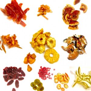 Ensalada de frutas deshidratadas orgánicas