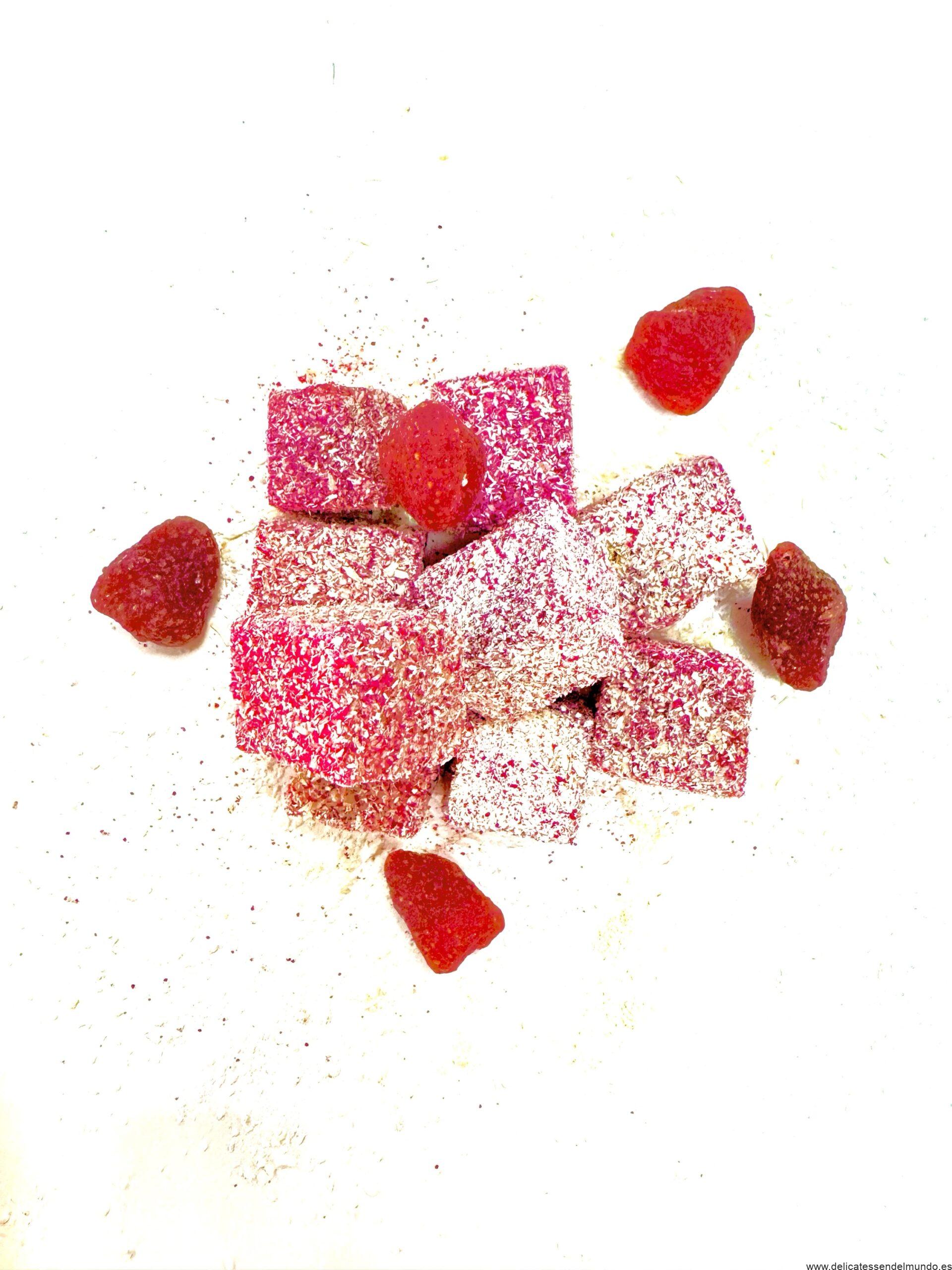 Lokum Delicias Turcas de fresa con Avellanas - Imagen 2