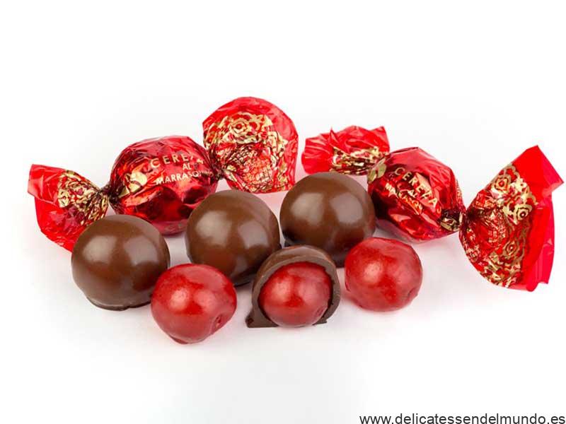 Guindas al Marrasquino con Licor y Chocolate (Vegano y Sin Gluten) guindas al marrasquino