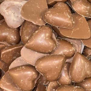 corazón de chocolate con leche