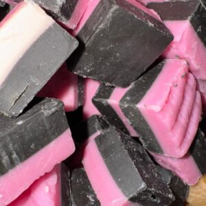 dulce de leche rosa y regaliz